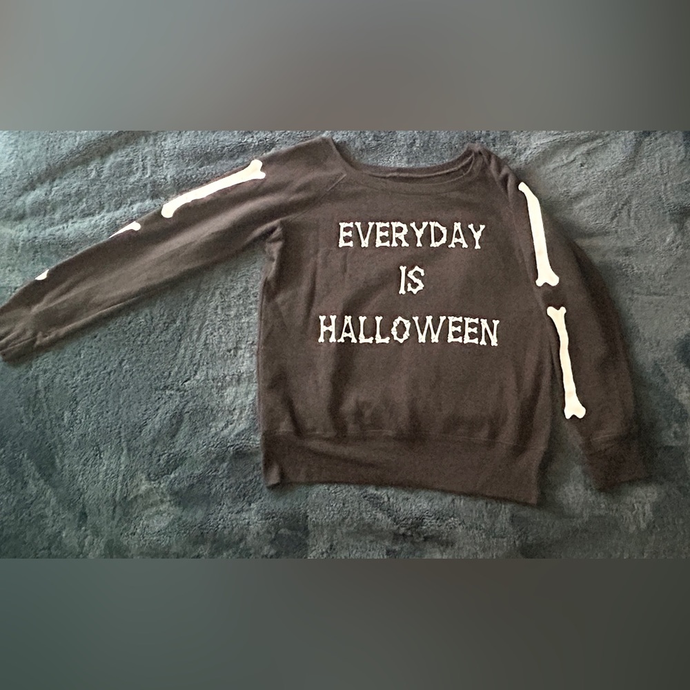 Black Everyday is Halloween Pull over Sweater